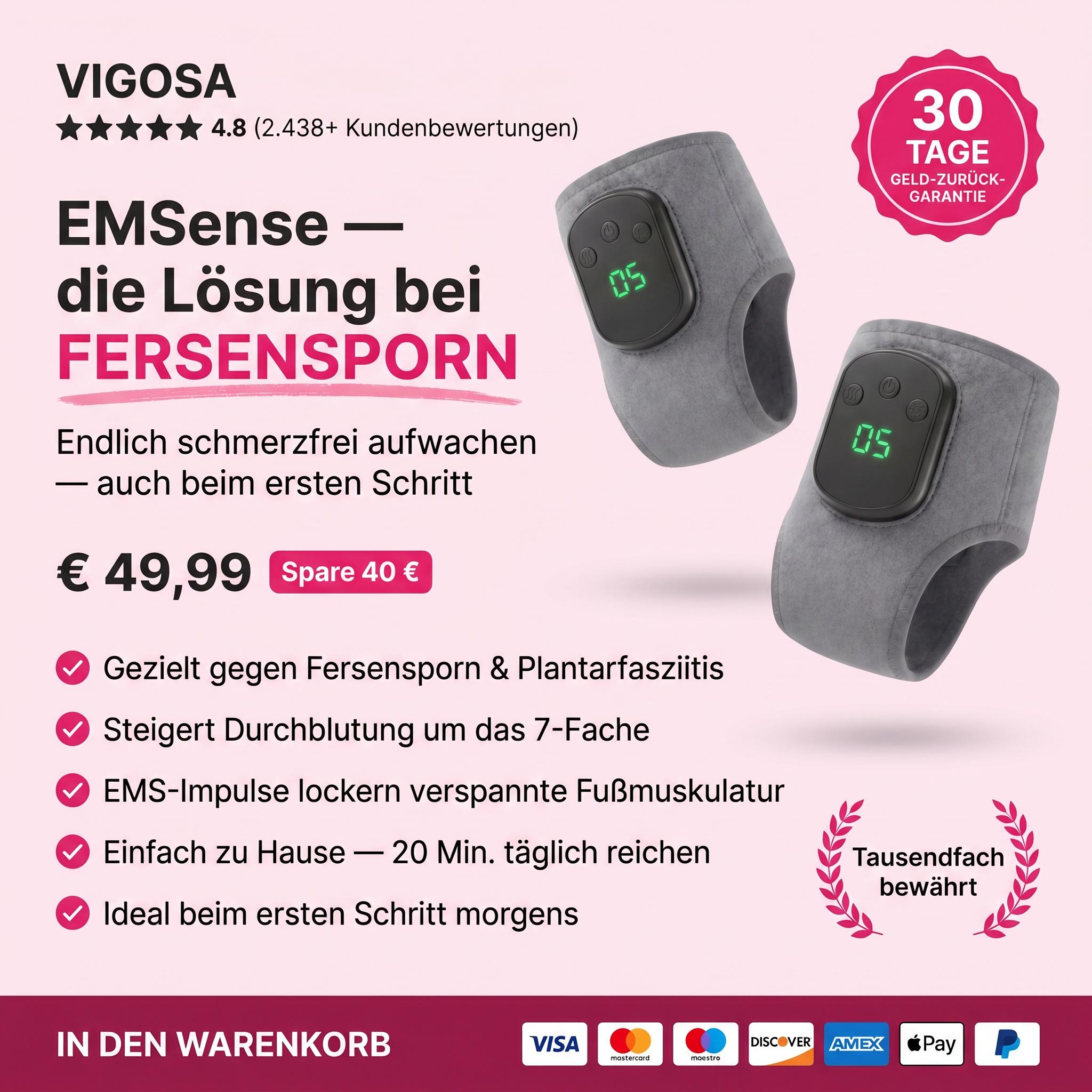 EMSense für sorgenfreie Füße